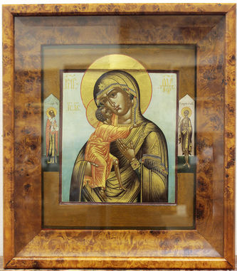 Старинная икона Божья Матерь "Феодоровская (Федоровская)" - фото 3