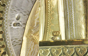 Венчальная пара иконы антикварные -"Богоматерь Иверская" и "Господь Вседержитель" - фото 4