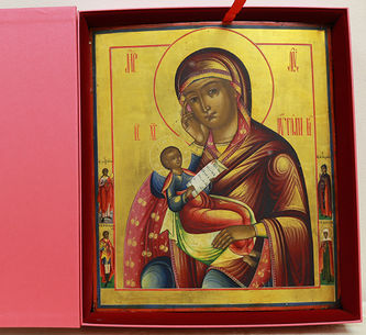 Старинная икона Божьей Матери "Утоли мои болезни" - фото 4