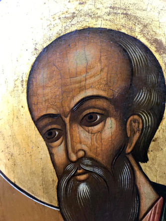 Старинная икона "Святой Иоанн Богослов" - фото 3