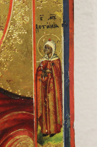 Старинная икона Божией Матери "Огневидная" - фото 4