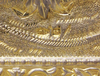 Фабрика Галкиных Семена и Петра
Старинная икона "Святой князь Владимир" в окладе - фото 5