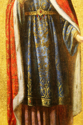 Старинная икона "Святая великомученица Екатерина Александрийская" - фото 3