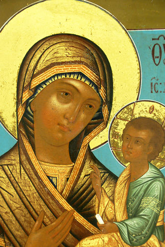 Старинная икона "Богоматерь Грузинская" - фото 2