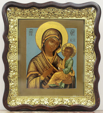 Старинная икона "Богоматерь Грузинская" - фото 5