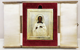 Антикварная икона "Святая великомученица Варвара" - фото 3