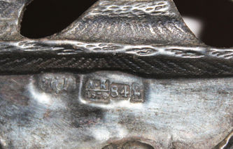 Старинная икона "великомученик Артемий Веркольский, Святая Улита и святой Кирик" в окладе - фото 5