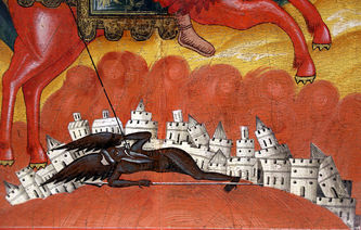 Антикварная икона "Архангел Михаил - грозных сил воевода" - фото 4