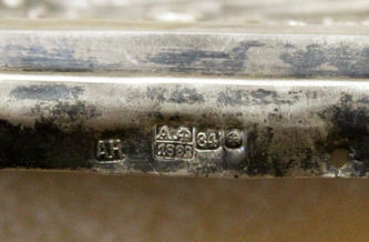 Старинная икона "Богоматерь Боголюбская" в окладе - фото 5