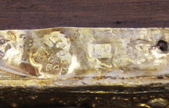 Старинная икона "Богоматерь Тихвинская" в окладе с цветочным декором - фото 5