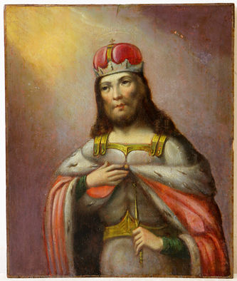 Старинная икона "Святой Александр Невский" в серебряном окладе - фото 2