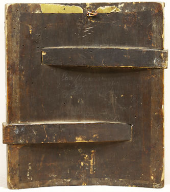 Старинная икона "Святой Николай Чудотворец" в серебряном окладе - фото 4