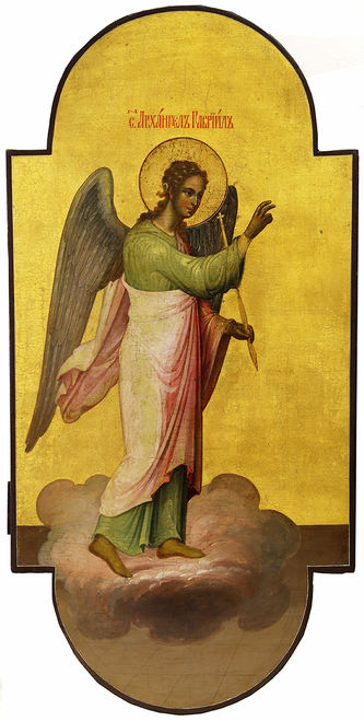 Старинные парные иконы «Благовещение» - фото 2