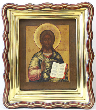 Старинная икона "Господь Вседержитель" - фото 5