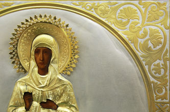 Мастер Зверев Николай Николаевич (1898-1912)
Старинная икона "Святая княгиня Ольга" - фото 3