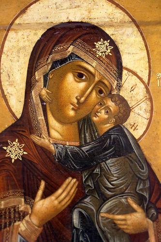 Мастер-ювелир Кривоногов Михаил Васильев
Старинная икона "Богоматерь Толгская" в окладе с предстоящими - фото 4