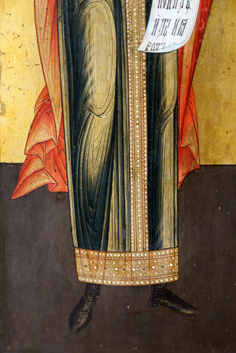 Старинная икона "Святой пророк Давид" - фото 3