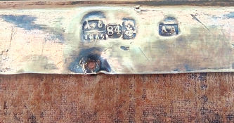 Старинная икона "Николай Чудотворец" в окладе с цветочным орнаментом в стиле модерн - фото 5