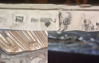 Фабрика Сазикова
Поставщик Двора Его Императорского Величества
Старинная Курская-Коренная икона Божией Матери "Знамение" - фото 5