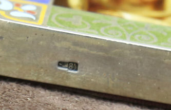 Миниатюрная икона "Спас на убрусе" в стиле модерн - фото 4