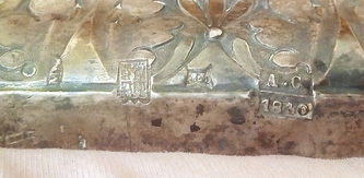 Старинная икона "Воздвижение Креста. Святые царица Елена и император Константин" в окладе - фото 5