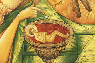 Старинная икона "Иоанн Предтеча" - фото 3