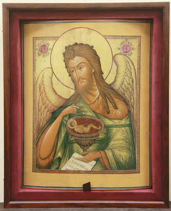 Старинная икона "Иоанн Предтеча" - фото 4