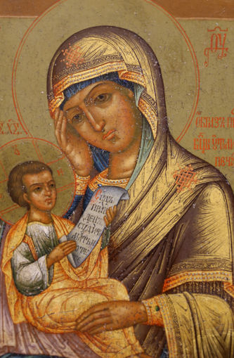 Старинная икона Богоматери "Утоли мои печали" - фото 2