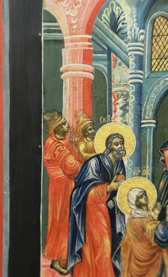 Старинная икона "Сретение Господне" - фото 4