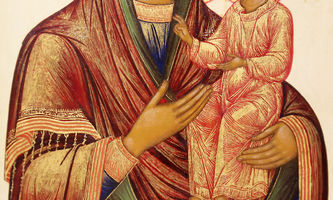 Старинная икона "Богоматерь Руденская (Рудненская)" - фото 3