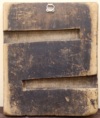 Старинная икона "Богоматерь Тихвинская" в пышном барочном окладе с вазонами - фото 5