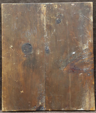 Старинная икона "Сергий Радонежский" с росписью "под эмаль" - фото 5