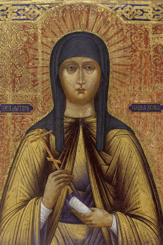 Старинная икона "Преподобная Ксения Миласская (Римская)" - фото 2