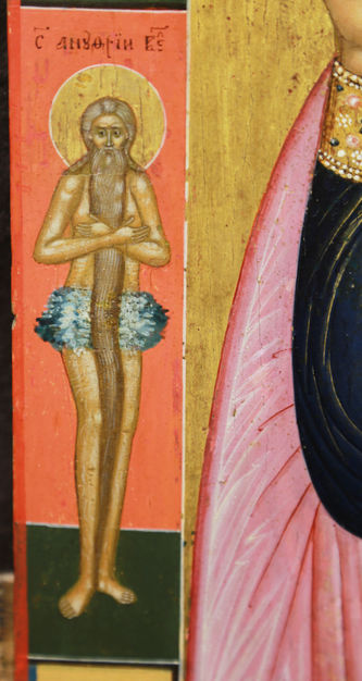 Старинная икона "Богоматерь Знамение" с предстоящими - фото 3